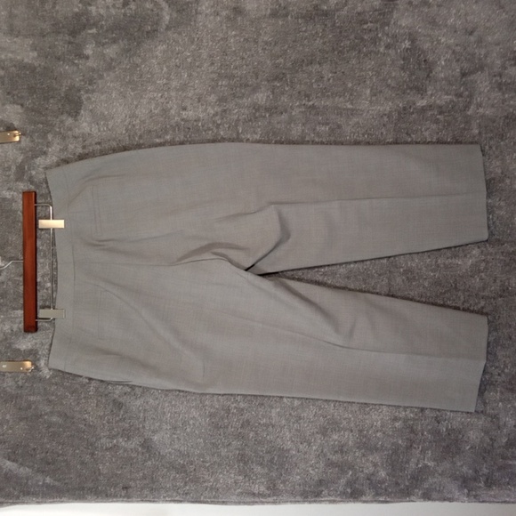 Lafayette 148 New York Gates Dress Pants Gray Wool Blend Office Womens 16 - Picture 3 of 12